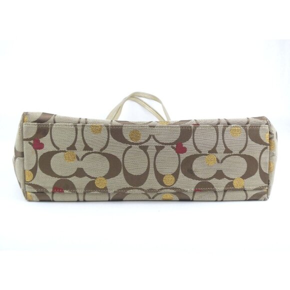 Coach Laura Signature Khaki Secret Admirer Tote F18870 - Picture 3 of 16